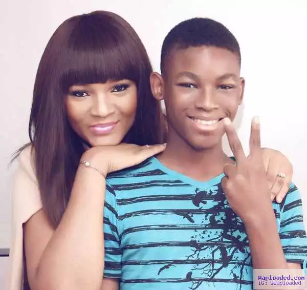 Omotola Shares Stunning Photo With Son To Celebrate New Year